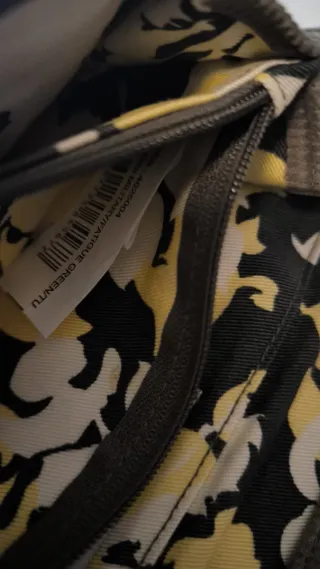 Cartera monedero grande de pana Roxy beige