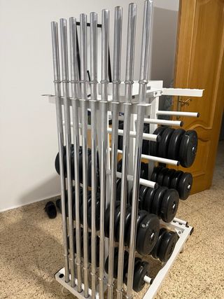 Estructura de hierro para discos