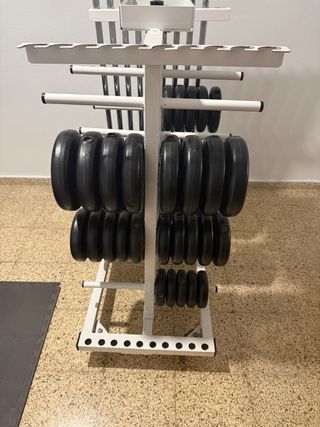 Estructura de hierro para discos