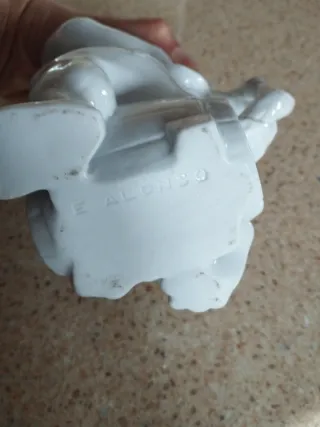 Jarra de porcelana blanca Altura 20cm