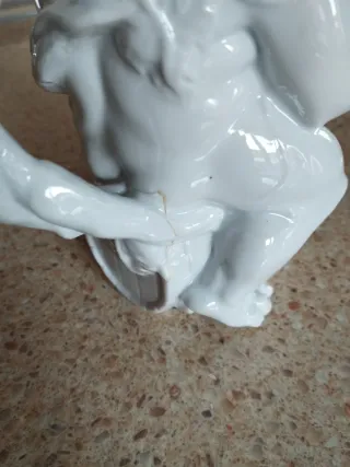 Jarra de porcelana blanca Altura 20cm