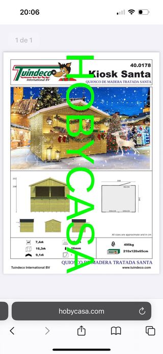 Caseta de madera, esta en denia o madrid