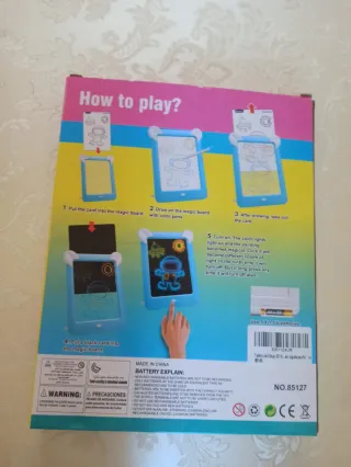 Pizarra con luces Neón para Niños