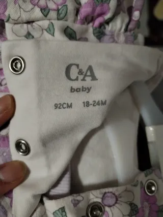 Conjunto C&A niña 18-24M floral