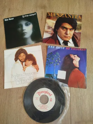 Lote 4 Vinilos: Elsa Baeza, Manzanita, Ana Belén,
