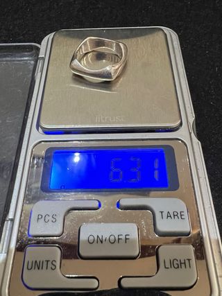 Anillo Plata Primera Ley 925