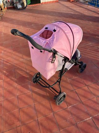Carrito bebé Asalvo Baby rosa y negro