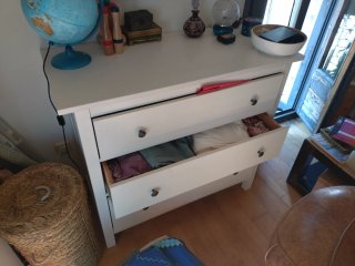 Cómoda 3 cajones Hemnes Ikea Blanca