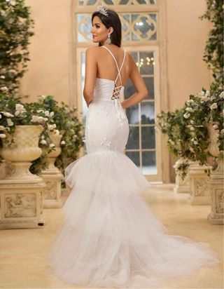 Vestido Novia Sirena Tul