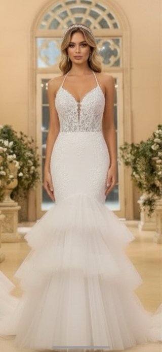 Vestido Novia Sirena Tul