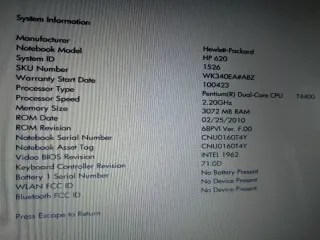 HP 620 Notebook per Ricambi