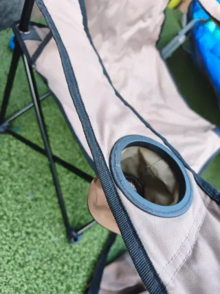 2 Sedie da Campeggio Pieghevoli Beige