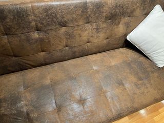 Sofá-cama clic-clac marrón