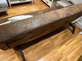 Sofá-cama clic-clac marrón