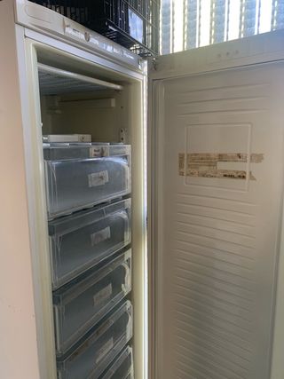 Congelador vertical blanco