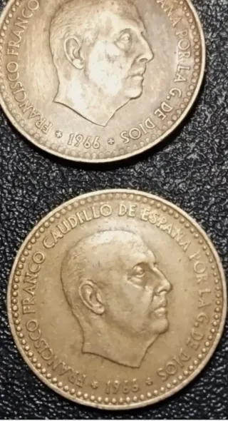 Moneda Antigua de España 1 Peseta