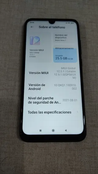 Xiaomi Redmi Note 7 32GB Negro