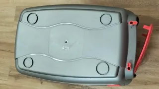 Transportín para mascotas gris y rojo