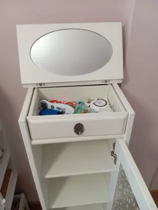 Vitrina Tocador Ikea Blanco Cristal