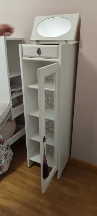 Vitrina Tocador Ikea Blanco Cristal
