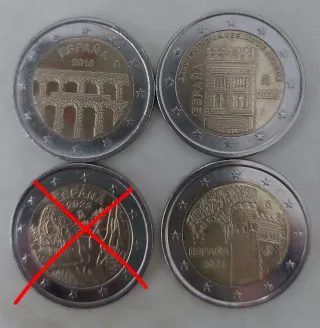 2 euros España conmemorativos