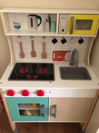 Cocina Madera Eléctrica Infantil 59,5x30x94,5 Cm