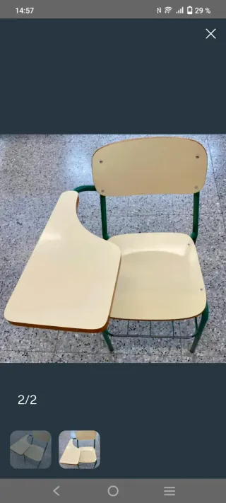 14 Sedie banco in legno e metallo