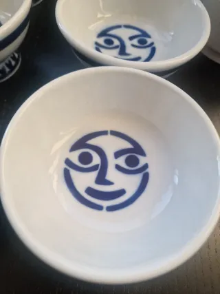 Juego de vino Sargadelos azul y blanco