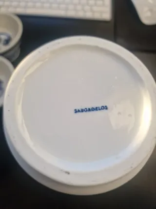 Juego de vino Sargadelos azul y blanco