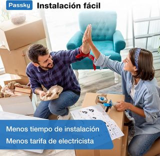 Ventilador de techo con luz madera y blanco