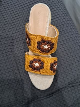 Cuñas Crochet Talla 39 Nuevas