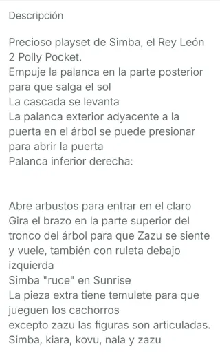 Polly Pocket El Rey León