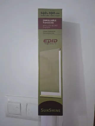 Estor enrollable EPID Sunshine blanco natural