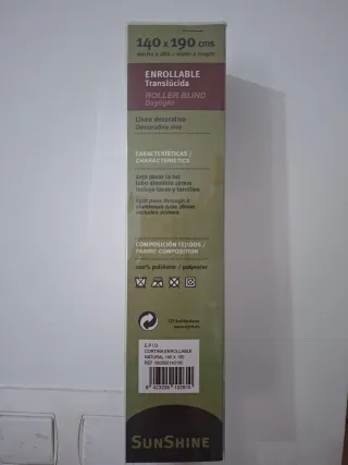 Estor enrollable EPID Sunshine blanco natural