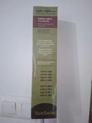 Estor enrollable EPID Sunshine blanco natural