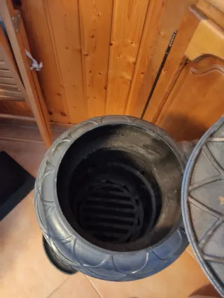 Estufa de hierro antigua