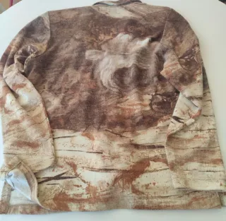 Chaqueta estampada marrón y beige Talla 48 ZERO