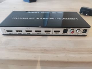 5 Hdmi Split 4k 3D alta calidad de transferencia