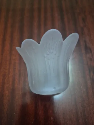 Tulipa de cristal decorativa