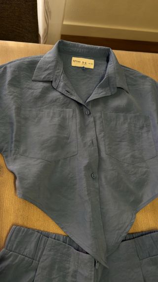 Conjunto mono azul talla 5 /6