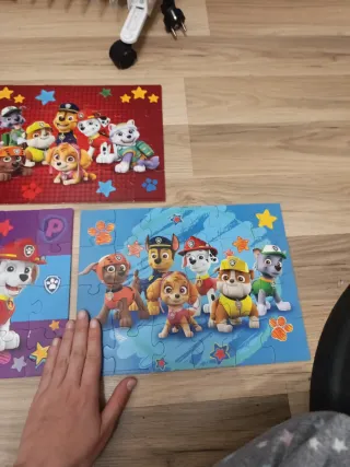 3 Puzzles Patrulla Canina Madera Puzzles Paw patro