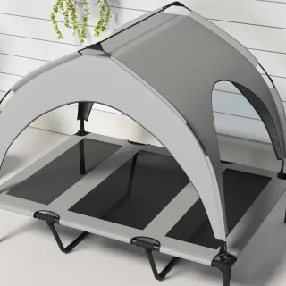 Cama Perro Elevada con Toldo