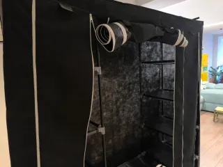 Armario Tela Desmontable Negro