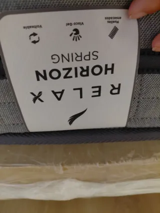 Colchón 80x190 muelles ensacados + visco gel nuevo