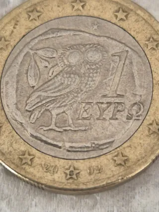Moneda 1 Euro 2002 y 50 Cent 2010