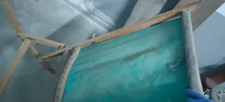 2 Hamacas de Madera y Tela para Restaurar