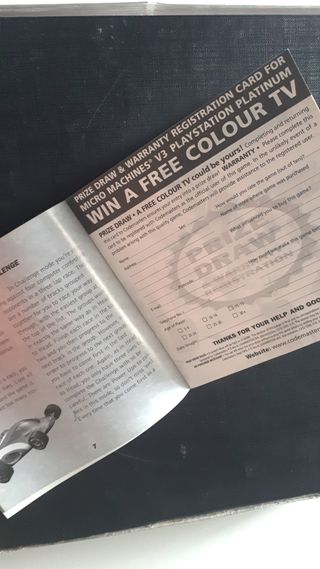 Manuale gioco ps1 Micro Machines V3 v 3 ita psx