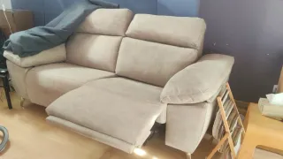Sofá 3 plazas eléctrico beige L 260