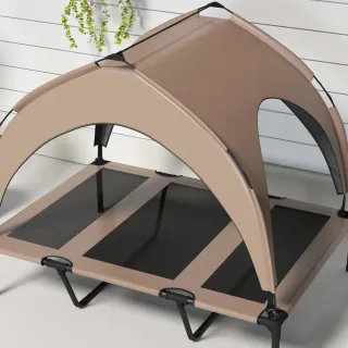 Cama Perro Elevada con Toldo
