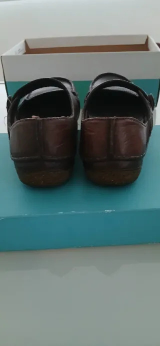 Zapatos de piel Clarks mujer